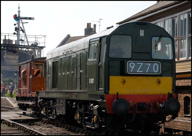 D 8137 with a brake van at Wansford on 28th April 2007