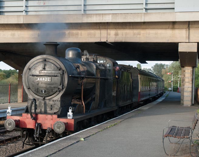4F 44422 was at The Nene Valley Orton Mere station 
