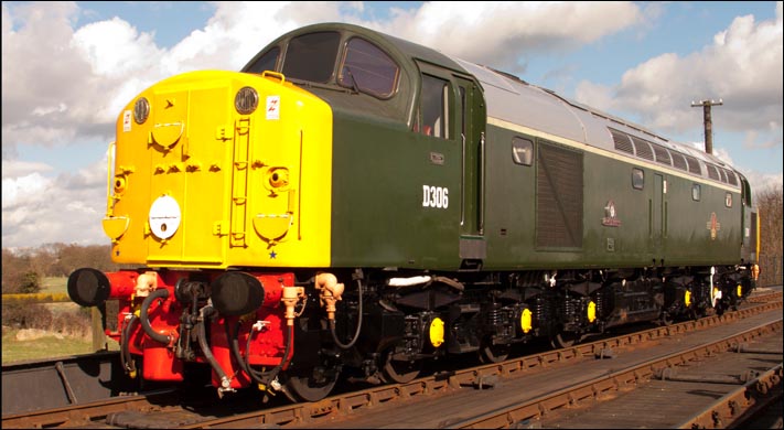 D 306 light engine at Wansford 3rd March 2007