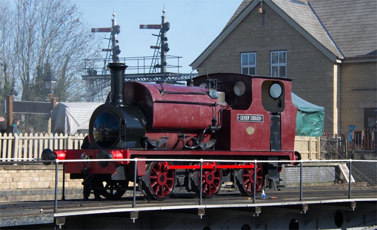 Derick Crouch on display at the Nene Valley's Wansford station