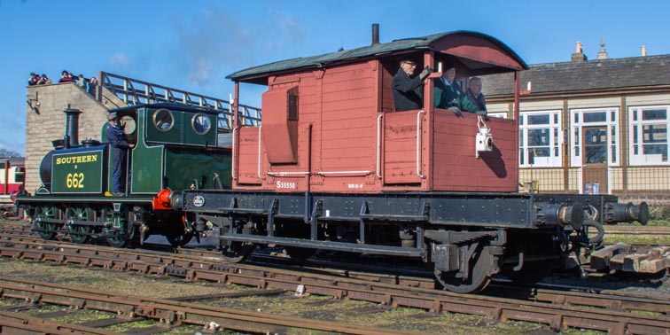 Southern 0-6-0T Martello at the Nene Valley's Wansford station 