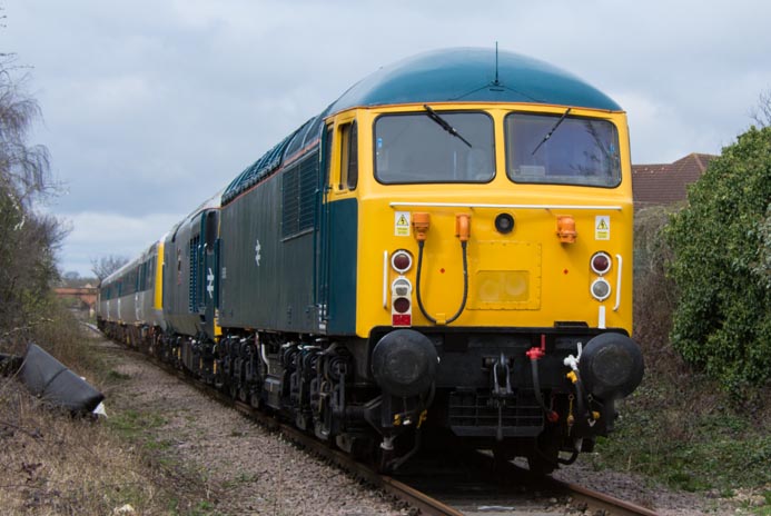 Class 56006 at the rear of the Convoy for the Diesel Gala 