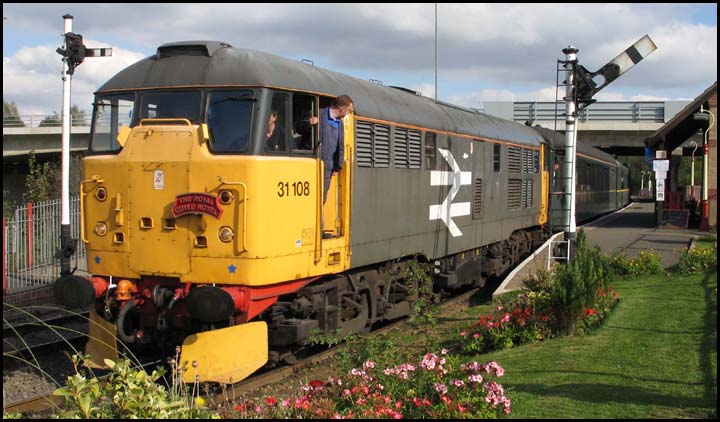 Class 31 108 at Orton Mere station on the Nene Valley railway in 2004