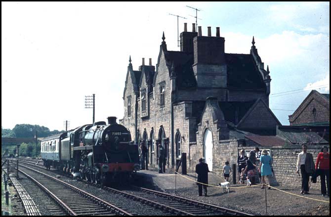 Class 5 City of Peterborough at Wansford station In the Early days.