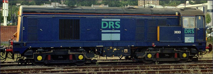 DRS class 20313 at the Norwich 