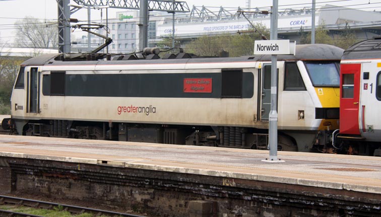 Greater Anglia Class 90006 