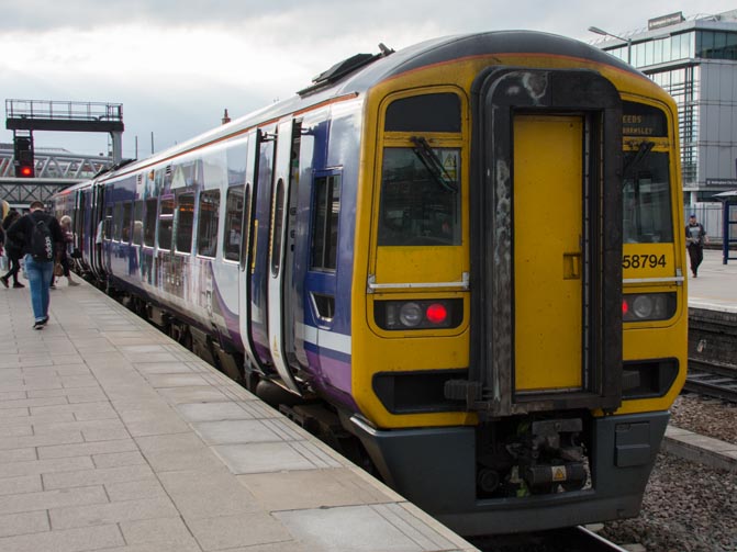 Northern class 158794 at Nottingham 