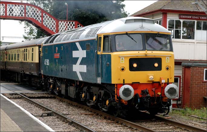 47580 into Oakham Station in 2009