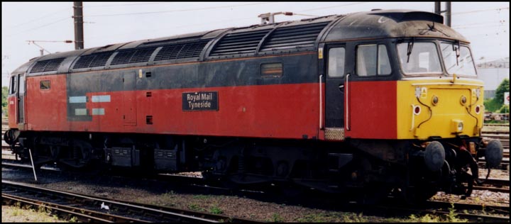Class 47756 Royal Mail Tynside at Peterborough 