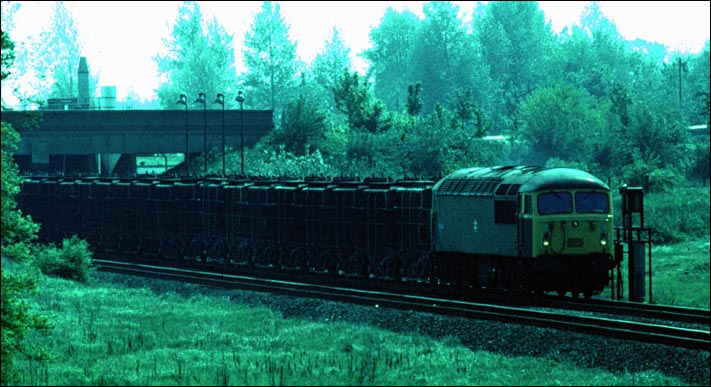 The Fly-ash line with a Class 56. 