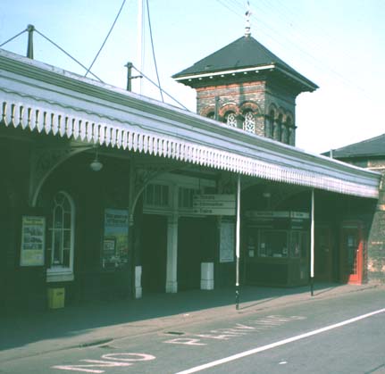 Entrance to the old GNR station at Peterborough