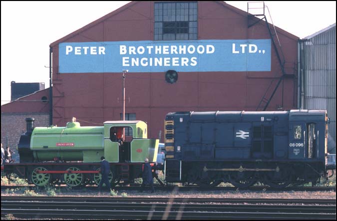 Class 08 096 and 0-6-0ST Jacks Green at Peter Brotherhood LTD