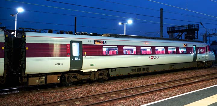 LNER Azuma 821215 in platform 3 