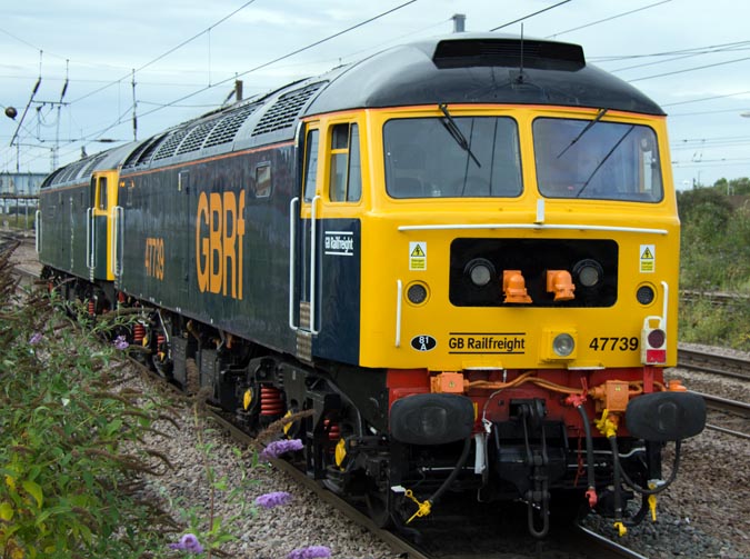 GBRf class 47739 and 47722 
