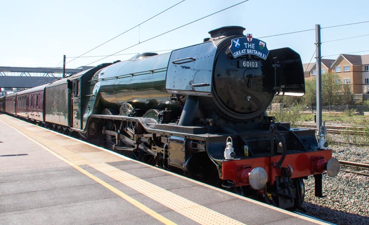A3 60103 Flying Scotsman 19th of April 2018 with 'The Great Britain'