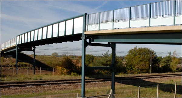 The footbridge at Crown Lakes in 2007