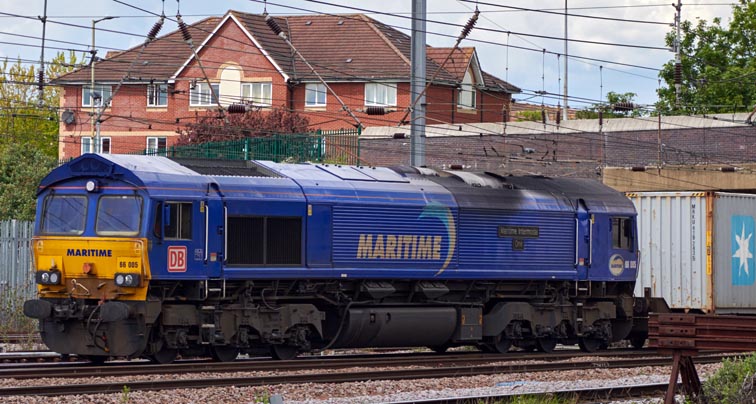 DB class 66005 on the19th May in 2021