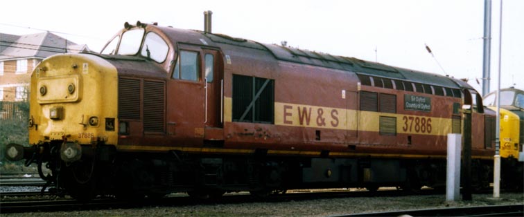 EW&S class 37886 Sir Dyfed County of Dyfed
