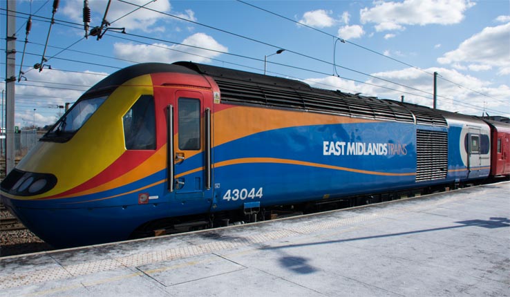 East Midland Trains HST power car 43044 
