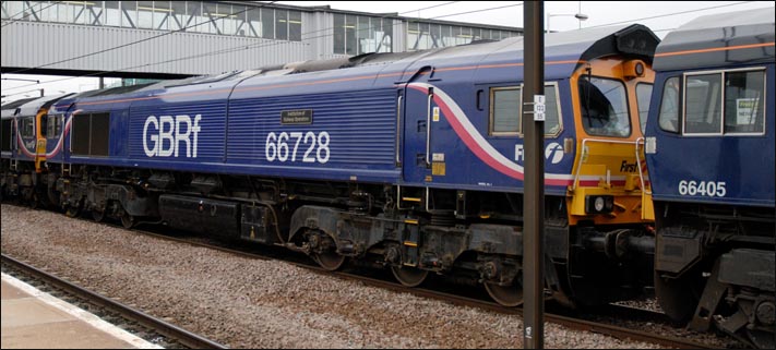 GBRf class 66728 named Institution of Railway Operators 