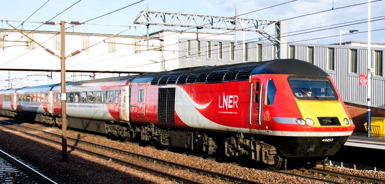 LNER HST 43257 on Saturday the 14th of December 2019 