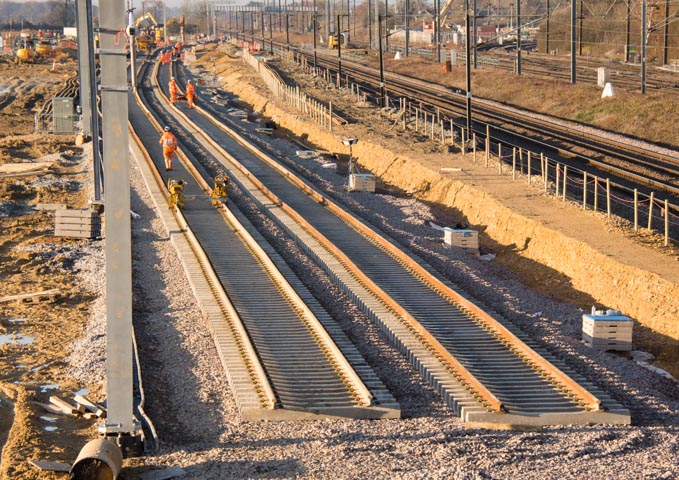 Some of the new track has been laid on the 4th of December 2019 