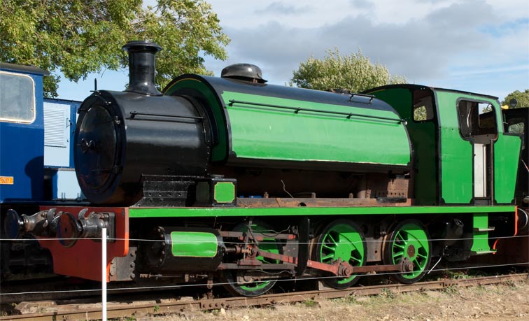 Green O-6-0ST not in steam at Rocks for Rail