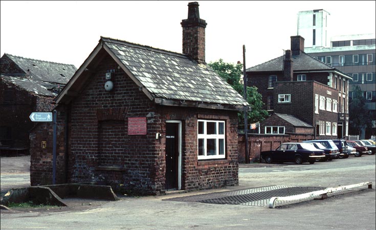 Weight bridge and hut in the yard at Spalding station 
