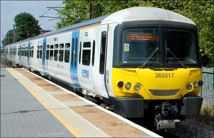 First Capital Connect Class 365517 in the new colours on the 29th of July 2014