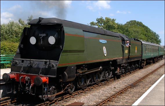 34081 in 2007 at Harmons Cross on the Swange railway