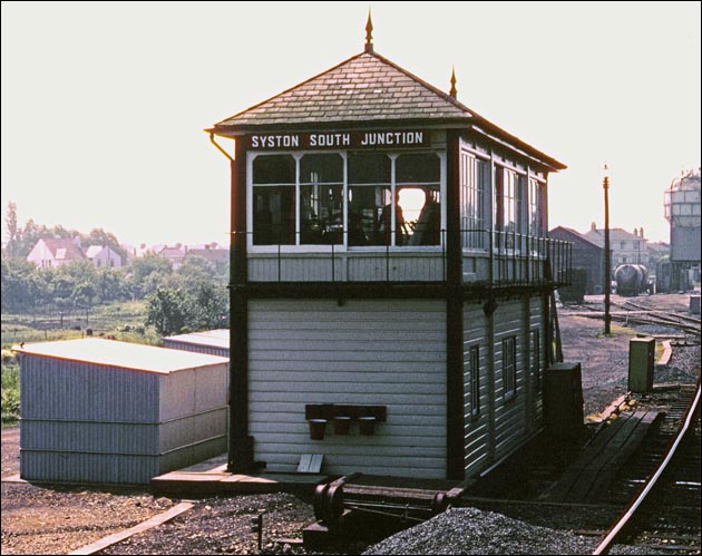 Syston South Junction signal box when it was open