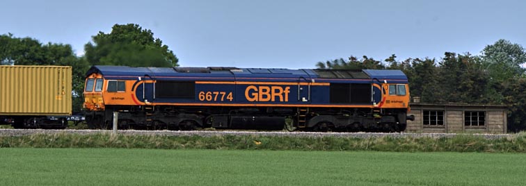 GBRf class 66774 at Tuves on the18th May 2022  