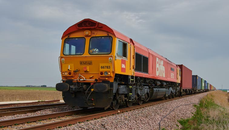 GBRf class 66783 near Tuves on the 31st March 2021 .