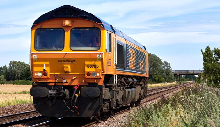 GBRf class 66785 between Turves and March in 2020
