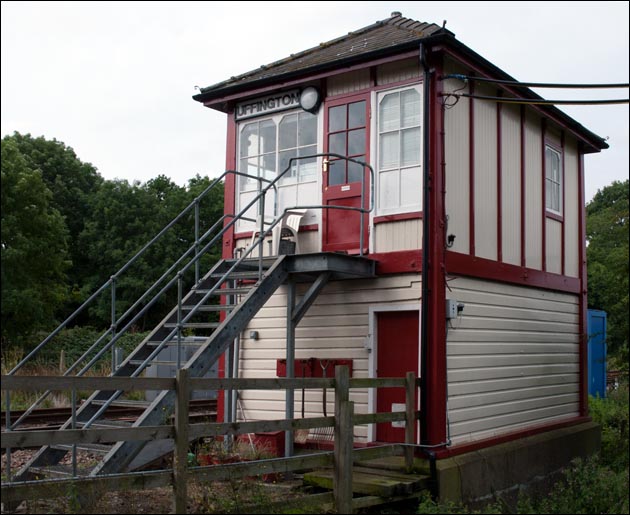 Uffington signal box from the rear on the 16th of October 2010