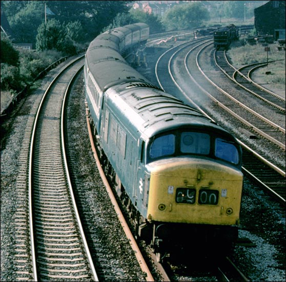 Class 46 on a up train at Wellingborough