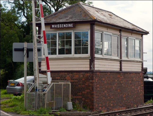 Whissendine signal box in 2009