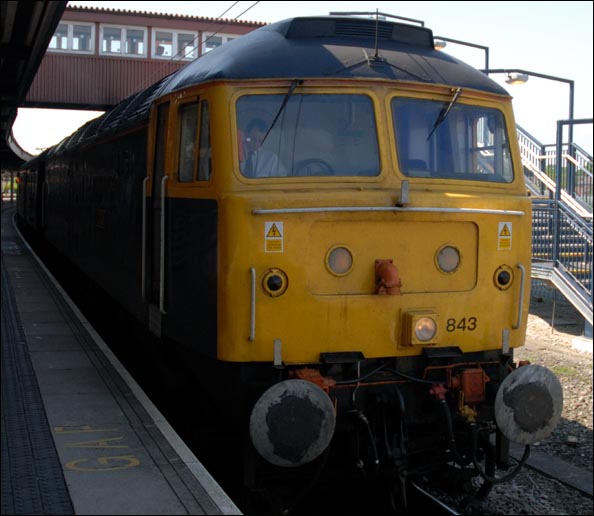 Grand Central York to Sunderland Train with class 47843 in York station 
