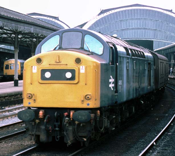 A class 40 on a up parcels train 