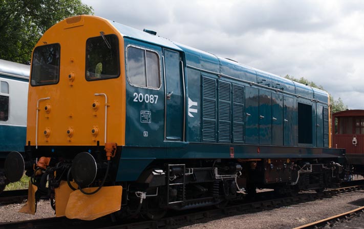 Class 20 087 at Barrow Hill