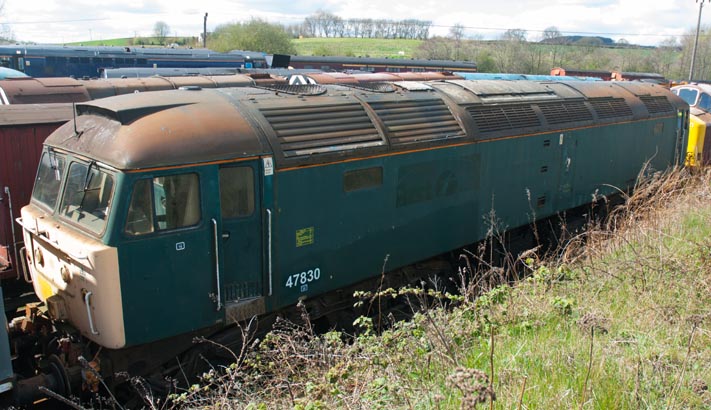 Class 47830 at Barrow Hill in  2012 