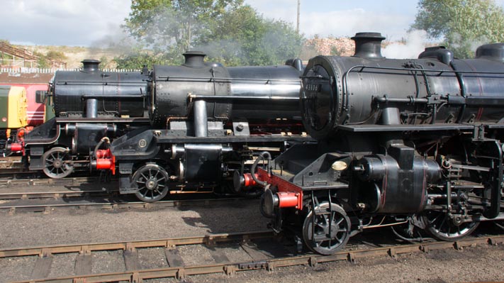 Three steam Locomotives at Barrow Hill