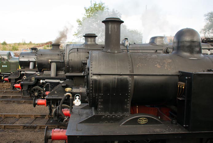 Four steam Locomotives at Barrow Hill