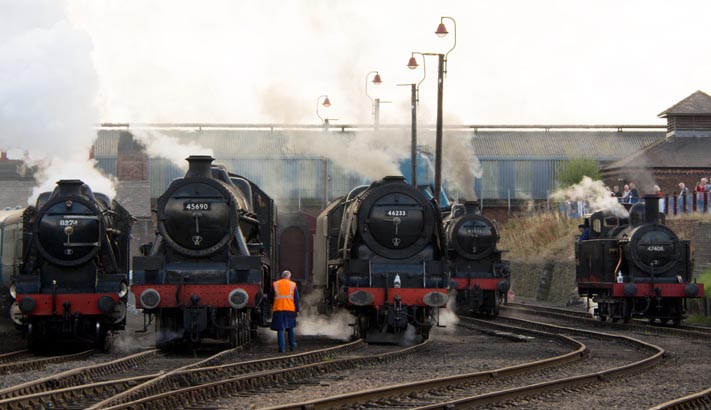 Five steam LMS steam Locomotives 