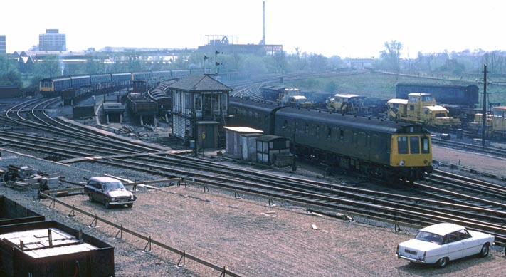 The yard just to the south of Bedford Midland station.