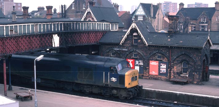 Class 45145 into Bedford station