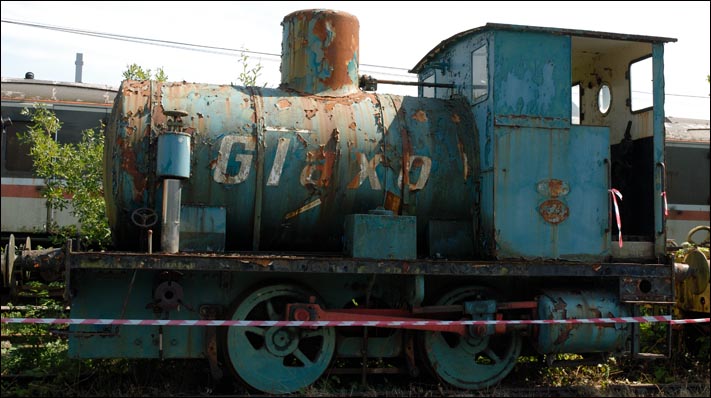 0-4-0 Claxo fireless steam locomotive.