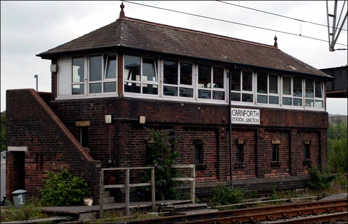 Carnforth Station Junction signal box in 2008 