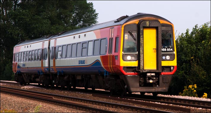 East Midlands Trains class 158854  