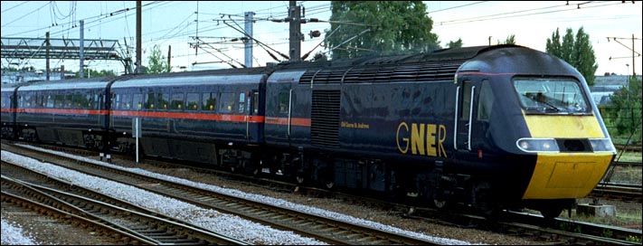 GNER HST 43108 with the name Old Course St Andrews at Doncaster 